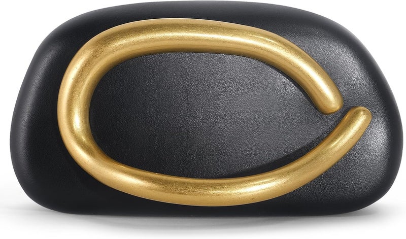 NEWROGENG Clutch Purses for Women Formal, PU Leather/Marble Acrylic Evening Bags with Chain, Trendy Metal Handle Purses 2025 - Image 1